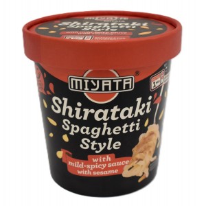 Shirataki nuudlid vürtsika kastmega ja seesamiga (Shirataki with Mild Spicy sauce with sesame) Shirataki nuudlid vürtsika kastmega ja seesamiga (Shirataki with Mild Spicy sauce with sesame)